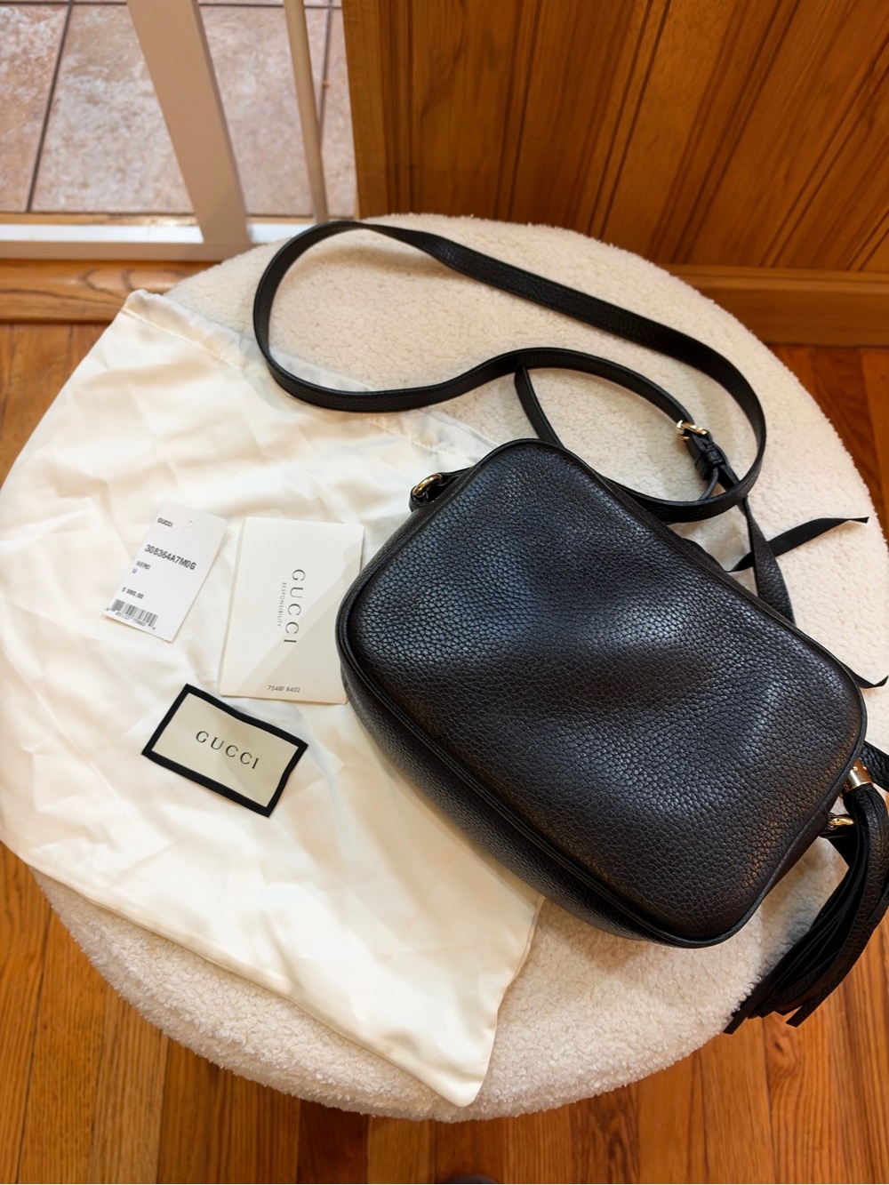 Gucci Soho Disco Black Leather Crossbody Bag - Picture 3 of 16